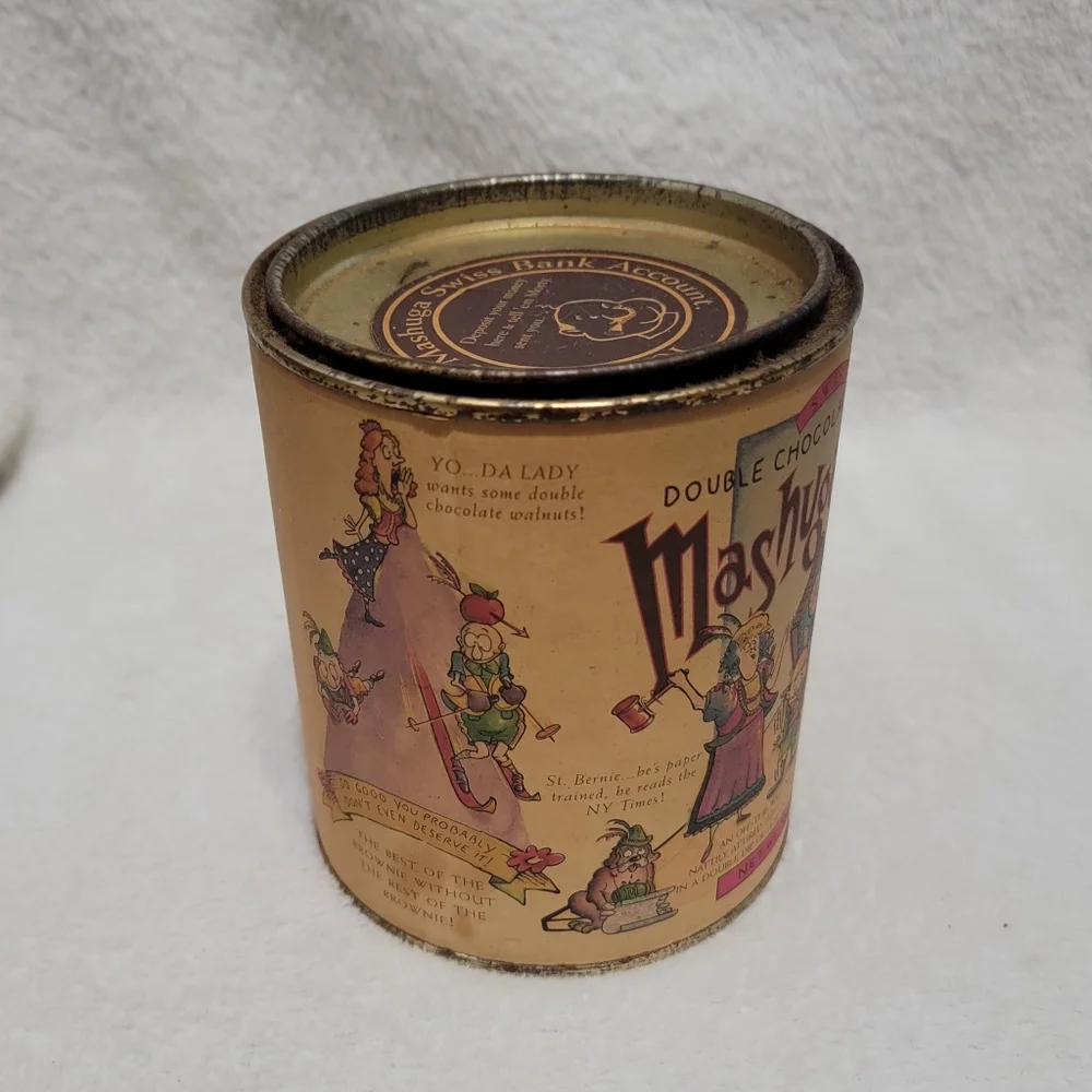 Vintage Mashuga Nuts Can Rare Coin Bank